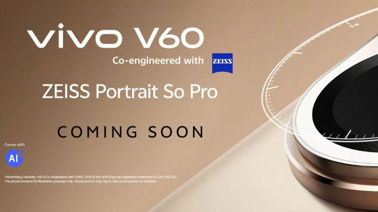 Vivo V60 Price in India Leaked Ahead of Launch: 100X Zoom, 6,500mAh Battery, and More